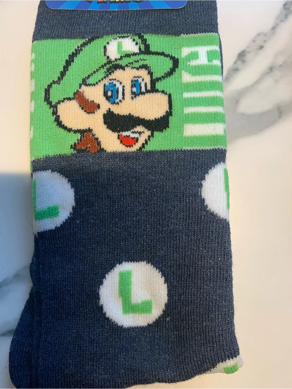 Nintendo Super Mario Crew Socks - Mario & Luigi (Pack of 2)